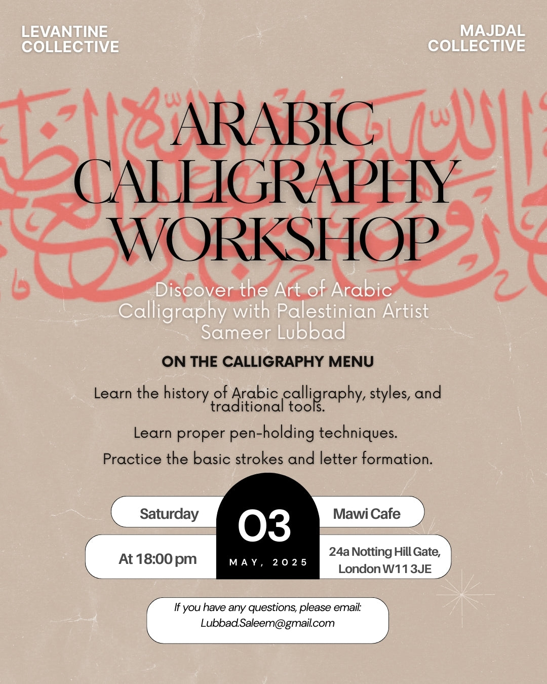 An Evening of Arabic Calligraphy